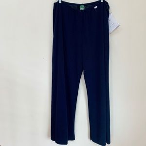 Geiger Navy Blue Knit Pull On Lined Pants